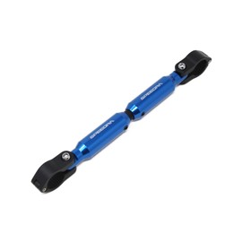 SSK AHB0102BE Adjustable Motorcycle Handle Brace, 8.9 to 13.0 inches (225mm to 330 mm), Clamp: Black/Center Bar: Blue