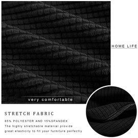 TIANSHU Sofa Seat Cover, 3 Seater Sofa Cushion Cover, Solid, Vertical and Horizontal Elasticity, Stretchable, Fit Type, Anti-Slip, Soft, Elastic Material, Good Stretchability, Four Seasons, Super