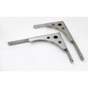 KKlewu L-Shaped Stainless Steel Iron Bracket 2-Way Shelf Holder for