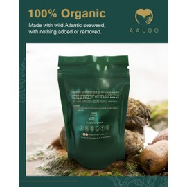 Seaweed Powder - Aalgo Skincare Organic Seaweed Sourced from Nutrient-Rich Atlantic Ocean - Gives Comfort from Skin Issues with Regular Use - Deeply Hydrates & Nourishes the Skin - 150 g
