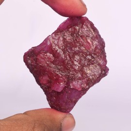 GEMHUB Natural Crystals And Healing Stones 172.00 Carat Raw Rough Ruby Healing Crystals For Jewelry Making