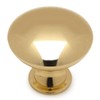Cosmas 25 Pack 5305PB Polished Brass Traditional Round Solid Cabinet