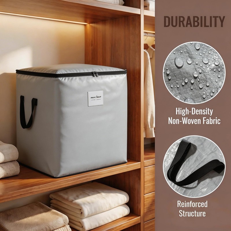 Extra Large 190 L Moving Bags Grey Heavy Duty Storage