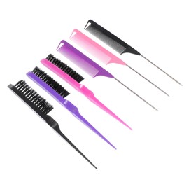 IWOWHERO 3-Piece Steel Hair Dye Comb Set Professional Tinting Hair Coloring Brushes for Salon and Home Use Sturdy Design for Styling and Teasing
