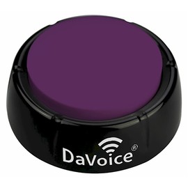 DaVoice Dog Buttons for Communication, Recordable Button for a Cat Dog Talking Button Set, Dog Communication Buttons, Dog Command Buttons Pet Buttons for Talking Speaking Push Buttons to Talk (Purple)