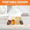 AngelTribe ESSENTIALS Snackle Box- Snackle Box Container, Divided Tray with
