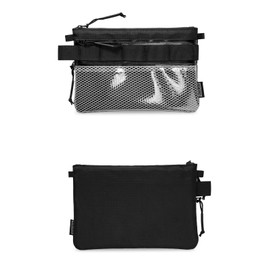 TACTICAL_GEEK Storage EDC Small Bag, Waterproof Nylon Organisation, Multifunctional Utility Carry Bag, Semi Transparent Mesh Bag for Storage, A16 transparent, Storage bag