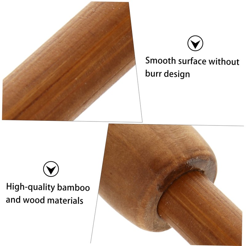 Kichvoe Bamboo Tapestry Poles 4-Piece Woven Hanging Rods Multi-functional Flag