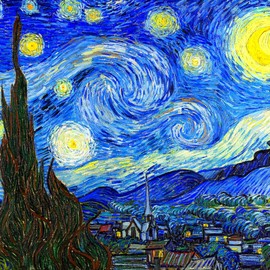 CafePress Van Gogh Memory Keepsake Jewelry Box, 5"x5"x3.75"