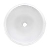 Ruvati 12 inch Bathroom Vessel Sink Round White Circular Above