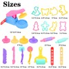 DxxD Play Dough Tools and Cutters for Kids, 22 Pcs