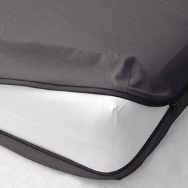 Zipper Fitted Sheet - Brushed Hotel Quality Bottom Sheet 10 inch Extra Deep Pocket Soft Microfiber -Shrinkage and Fade Resistant-Easy Care -1 Fitted Sheet Only (Dark Grey, King)