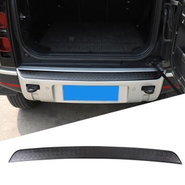 PIUGILH Rear Bumper Protector Guard Trim Cover Compatible with 2020 2021 2022 2023 Land Rover Defender, Scratch Resistant Trunk Door Entry Guards, 1Pcs (Bright Black)