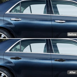 Hoolcar Exterior Door Handle Cover Outdoor Handle Trim Decor Compatible with Chrysler 300 2011-2023, Carbon Fiber (2PCs)