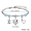 LUXYSODE Football Initial A-Z Bracelet Football Gifts for Girls Football