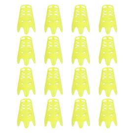 PATIKIL Golf Simulator Tees, 16 Pack Plastic Golf Tees Mat Practice Training for Outdoor Indoor Winter Turf Driving Range, Yellow