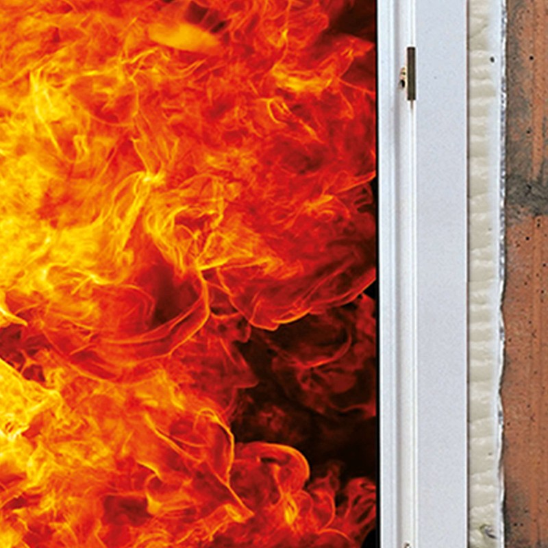 Akfix 840 Fire Block Spray Foam (2x12 Oz.)- Orange Color