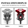 AC-MTORC Front Fork Mount Wind Deflectors Windshield for Harley Touring