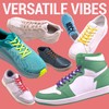 Miscly Oval Athletic Shoe Laces, Multiple Lengths and Colors Available