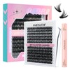 Cluster Lashes Kit DIY Lash Extension Set 0.07D 240 PCS