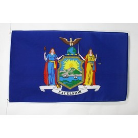 AZ FLAG New York Flag 2' x 3' - US State of New York Flags 60 x 90 cm - Banner 2x3 ft