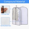 Garment bags Suit cover bags for hanging clothes 100cm, Moth