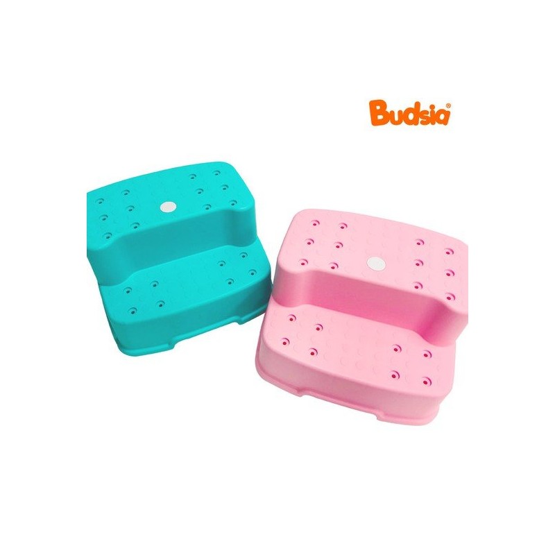 Birdsia 1+1 wide 2-stage stepping stone/child stepping stool/footrest, light gray