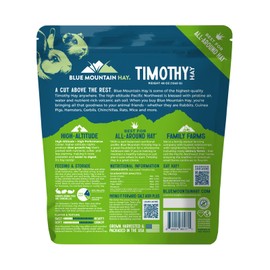 Blue Mountain Hay | Fresh Timothy Hay (48 Ounce) | Great for All Ages | High-Altitude Hay Pet Food for Rabbits, Guinea Pigs, Chinchillas, Hamsters, and Other Small Pets