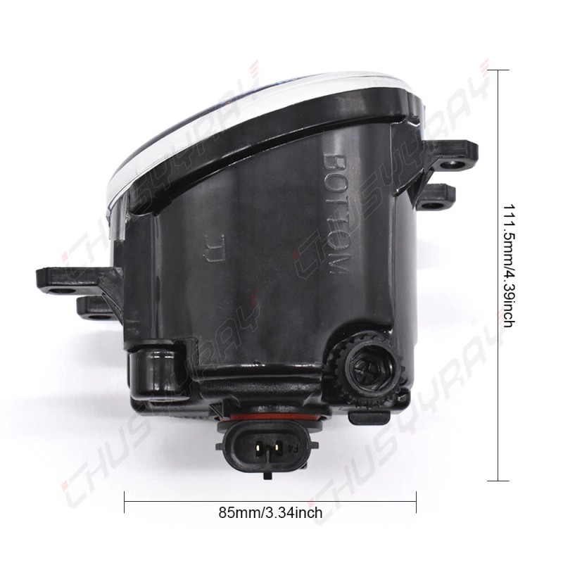 CHUSYYRAY Pair Fog Light Lamp Housing Assembly For 2010 2011-2014