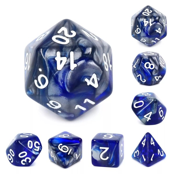 HD Dice Cold Iron 7-Dice Set
