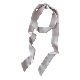 GIMIRO Women's Satin Belt 5 cm x 195 cm Band Imitation Silk Long Scarf Dress Waistband Hat Accessories, gray, 5cm*195cm