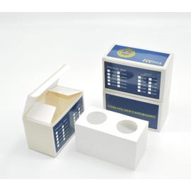 Boen Coin Flips 31.5mm/(1.24 Inch) 300Pcs Coin Flips for Half Dollar, Coin Holders for Colletors The Coin Collection Supplies Coin Cardboard Coin Flips for Coin Collection