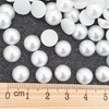 MajorCrafts® 200pcs 9mm White Flat Back Half Round Resin Pearls