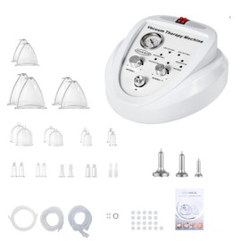 SHZICMY Body Massage Cupping Machine Vacuum Therapy Massage Body Shaping Skin Rejuvenation Machine with 24 Cups and 3 Heads for Salon SPA, Back, Face