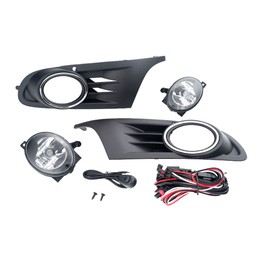 CONCEPT AUTOMOTIVE LIGHTS Replacement For 2010 2011 2012 2013 2014 VW Golf MK6 Jetta Fog Lights Lamps with Assembly Set L&R Side Preferences NEW (With Halogen Bulbs)