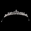 Tiara con circonita cúbica para novia, corona de novia, accesorio