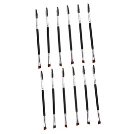 Minkissy 2sets Eyebrow Makeup Kit Lash Curling Brush Spoolie Aluminum Wood Materials 6pcs*2