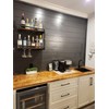 BOTAOYIYI Wine Rack Wall Mounted 2 Tier, Hanging Floating Small
