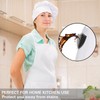 Morwealth Set of 4 Cooking Apron Sets, White Kitchen Apron
