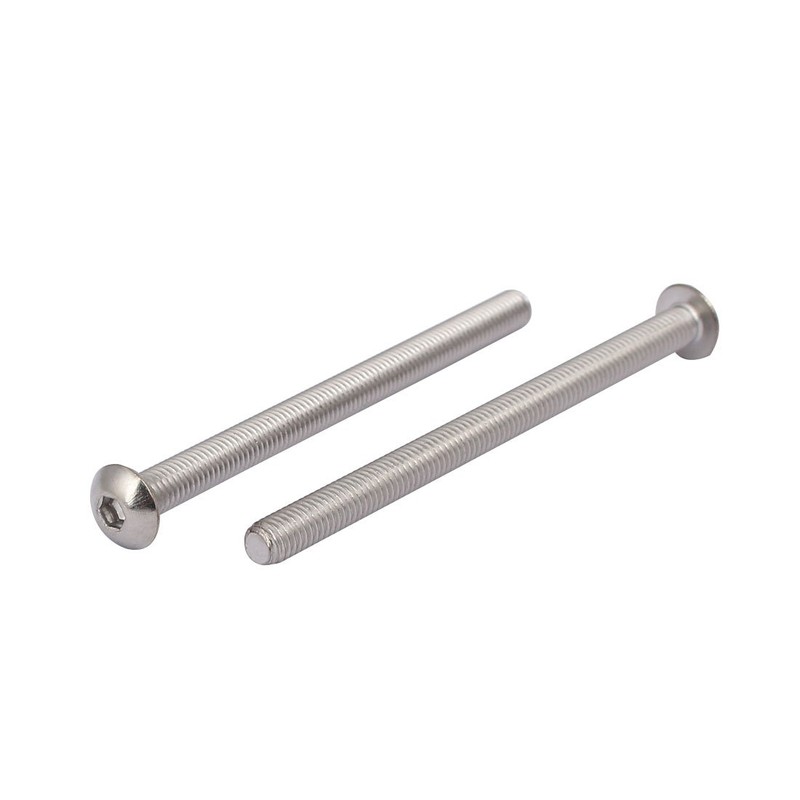 uxcell M5x70mm 304 Stainless Steel Button Head Hex Socket Cap
