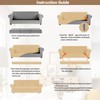 WEERRW 4 Pieces Velvet High Stretch Couch Covers for 3
