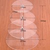 Cupcake Stand Multi Round Tiers Transparent Acrylic High Stability Cupcake