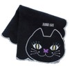 ANNA SUI 109482-0008-05 Towel Handkerchief, Cat Embroidery, Hand Towel, Women's,