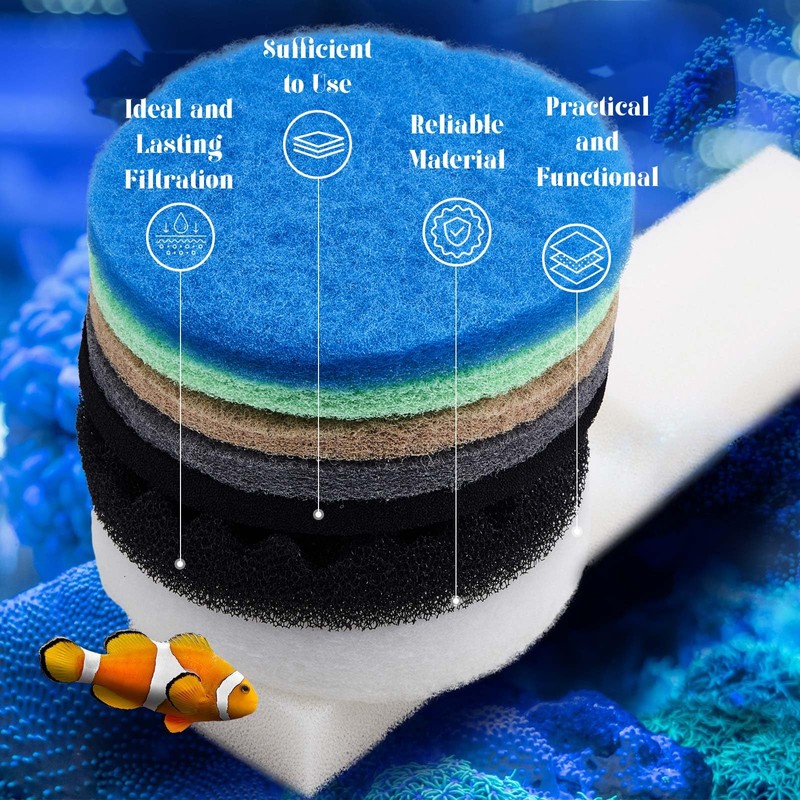 Threlaco 28 Pcs Compatible with Fluval Fx2/fx4/fx5/fx6 Replacement Filter Media