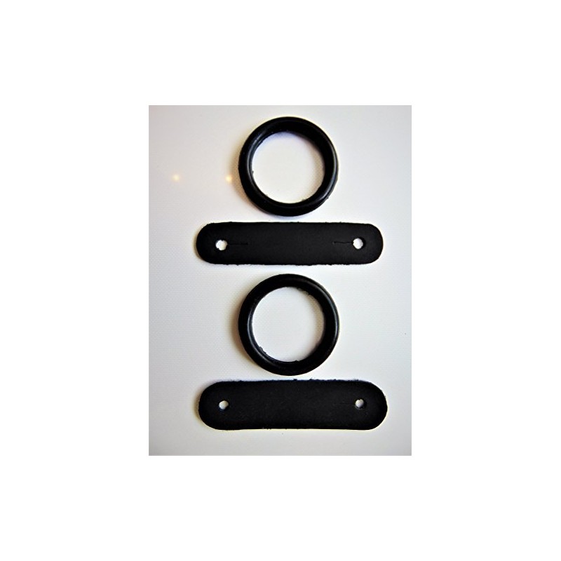 S-Products PEACOCK SAFETY IRONS STIRRUPS RUBBER RINGS & LEATHER CLIPS