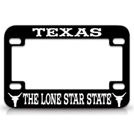 Custom Brother - Texas The Lone Star State Cowboys Country Metal Motorcycle License Frame s4