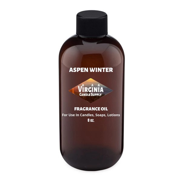 Aspen Winter Fragrance Oil (8 oz Bottle) for Candle Making, Soap Making, Tart Making, Room Sprays, Lotions, Car Fresheners, Slime, Bath Bombs, Warmers…