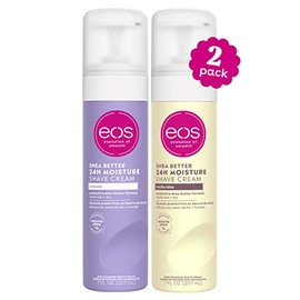 eos Shea Better - Crema de afeitar para mujer, paquete variado de lavanda y vainilla, crema de afeitado, cuidado de la piel y loción con manteca de ka