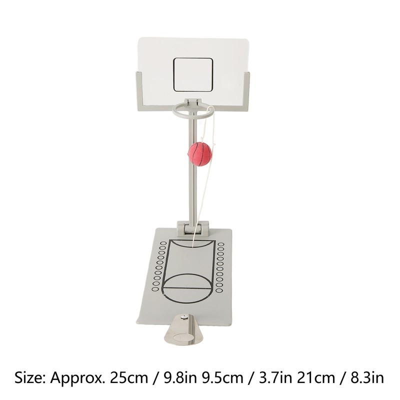 Desktop Basketball Game Foldable Reduce Pressure Aluminium Alloy Miniature Basketball