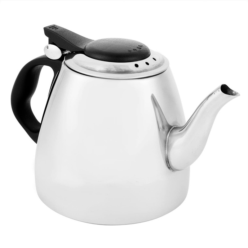 QANYEGN Stainless Steel Flat Bottom Kettle, Induction Stove Top Boiling